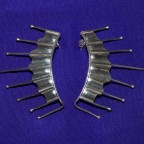 8 Prong Silver Earletts